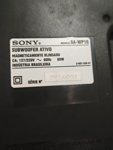 Subwoofer c amplificador grave sony