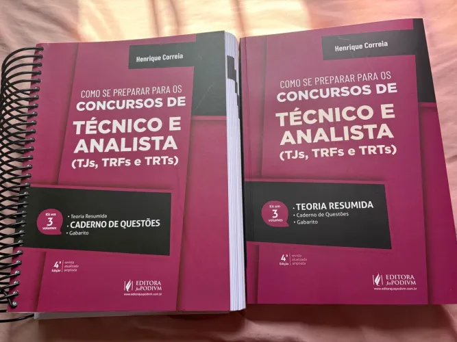 Livros para o concurso de Tribunais - TRT - TJ - TRF