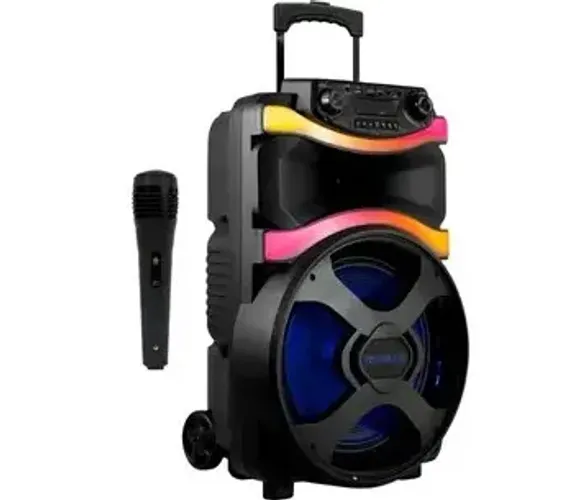 Caixa de Som Amplificada Bluetooth Vibe Sound Power 800W USB com Microfone 6 horas bateria