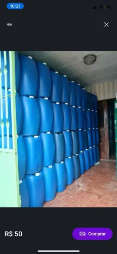 bombonas de 50 e 60 litros na promoção 