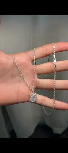 Prata cordão cadeado 2mm 70cm com pingente whats *66