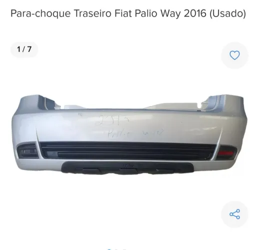 Parachoque traseiro palio way original