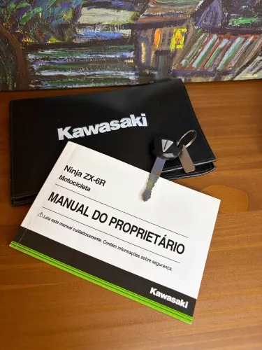 Manual do Proprietário + Chave Reserva KAWASAKI NINJA ZX-6R 636 2020