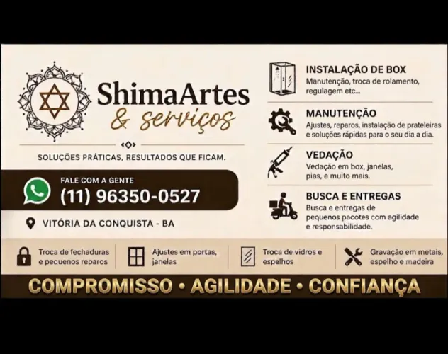 Manutenção,instalação e pequenas entregas