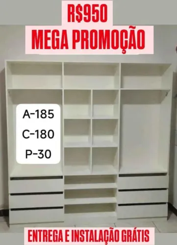 Closet Casal MDF 