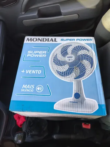 Ventilador na caixa