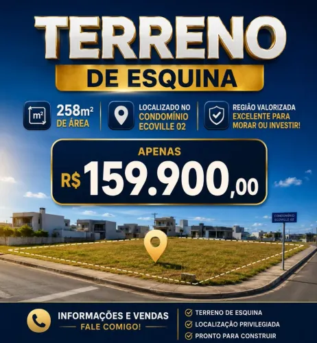 LOTE NO ECOVILLE 2 EXCELENTE OPORTUNIDADE