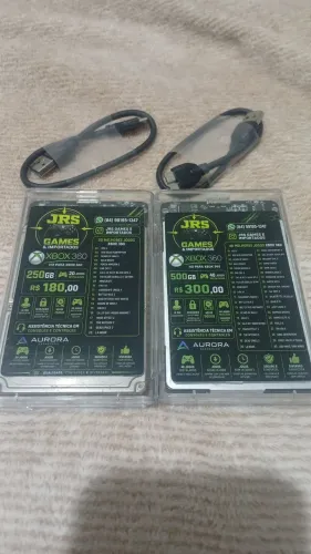 HD EXTERNO COM JOGOS PARA XBOX 360