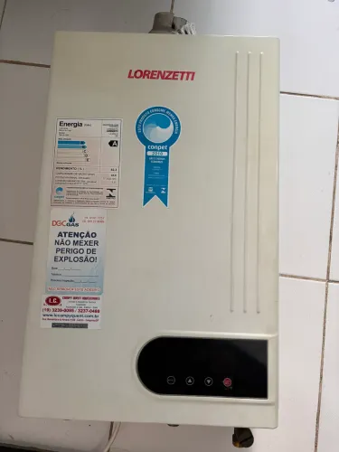 Aquecedor a gás lorenzeti 