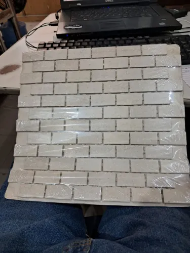 Mosaico porcelanato Portinari Brick WH 30,6 x 31,6 cm