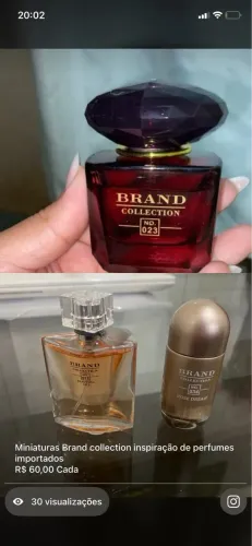 Perfume miniatura Brand collection