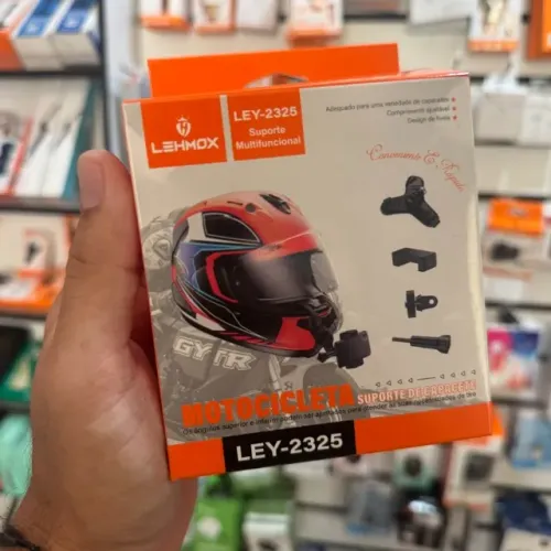 Suporte de Celular para queixo de capacete de moto