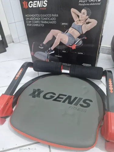 Plataforma Abdominal Genis Ab Max (Novo/Nunca Usado) + Brinde Corda de Pular