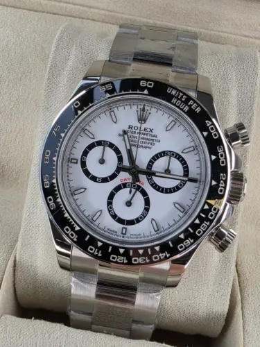 Relogio Rolex NOVO Daytona Panda Automatico Com Cronografo Super Clone+ Cartão NFC + Caixa