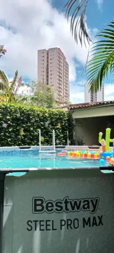 Piscina Estrutural 10250L Pro Max + Capa + Escada 