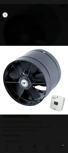 Exaustor Axial Cozinha Industrial 200mm 130w Tron