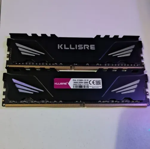 Memória RAM 16x2 (32gb) DDR4 2666mhz.