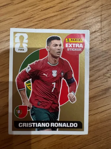 Figurinha Ouro Cristiano Ronaldo Copa 2026