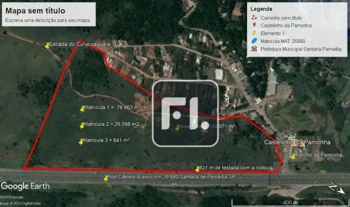 Terreno à venda, 109000 m² por R$ 17.000.000,00 - Cururuquara - Santana de Parnaíba/SP