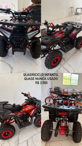 Vendo quadriciclo infantil pouca vezes usado