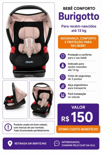 Cadeirinha Burigotto - R$ 150