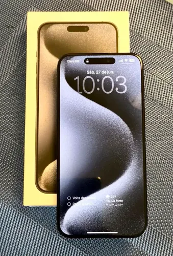 V/T iPhone 15 Pro Max 256Gb - Excelente Estado, Todo Original e Completo