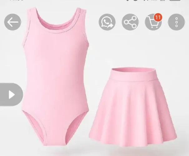 Roupa balé para criança até 1 ano .