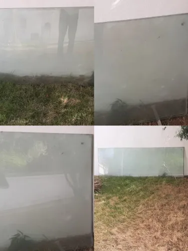 Vendo dois vídros temperado verde 240 x 85 cm