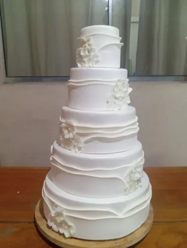 Maquete bolo de casamento 5 andares