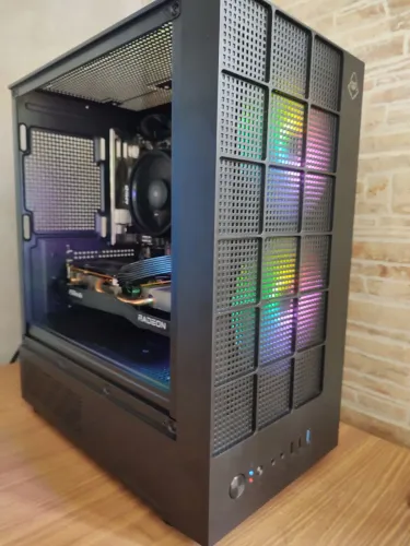 Pc gamer amd RX 6600 Ryzen 5 5500 Troco ou vendo