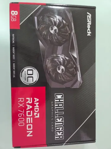 Placa de Vídeo ASRock Radeon RX 7600 Challenger OC 8GB GDDR6
