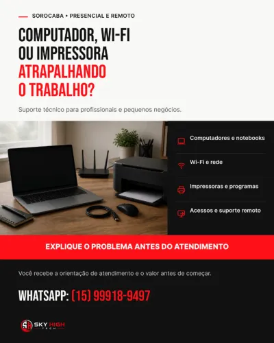 Suporte técnico de informática em Sorocaba