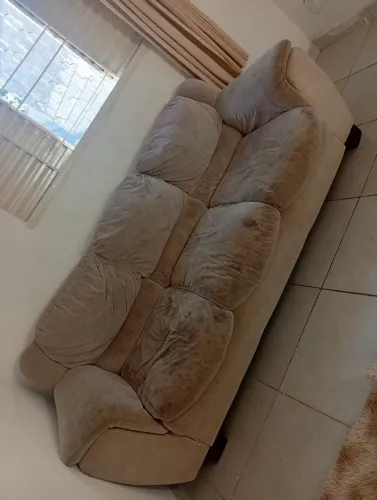 Sofá 3 lugares usado para reformar ou quebrar um galho