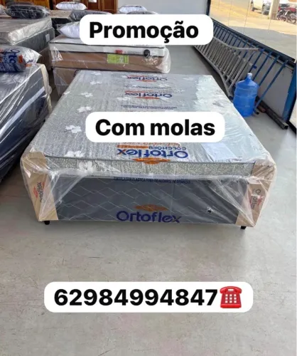Cama box com molas (novo)