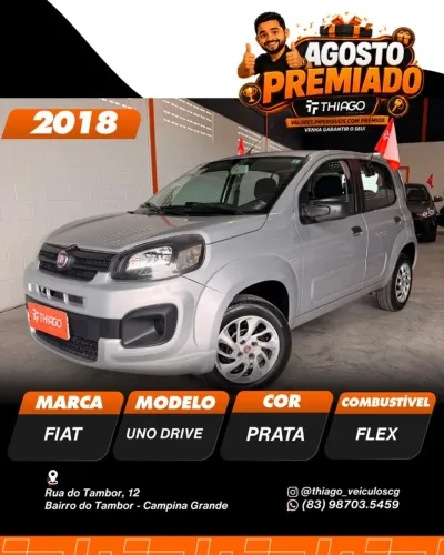 Fiat Uno Drive 1.0 Flex 6V 5P 2018