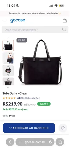 VENDO TOTE DAILY GOCASE