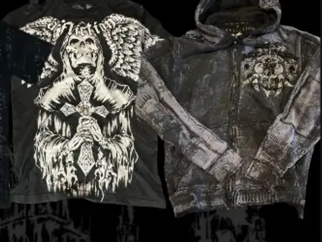 camisa affliction e moletom affliction