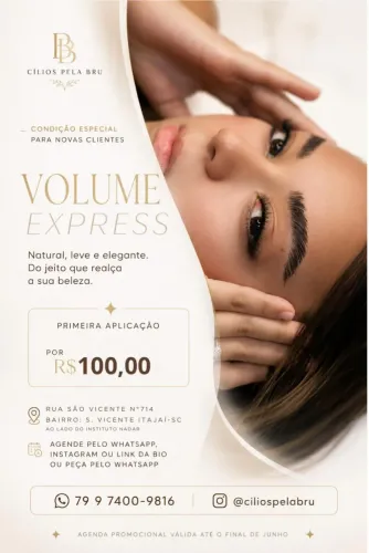 Cilios na promoção por R$100,00 São Vicente