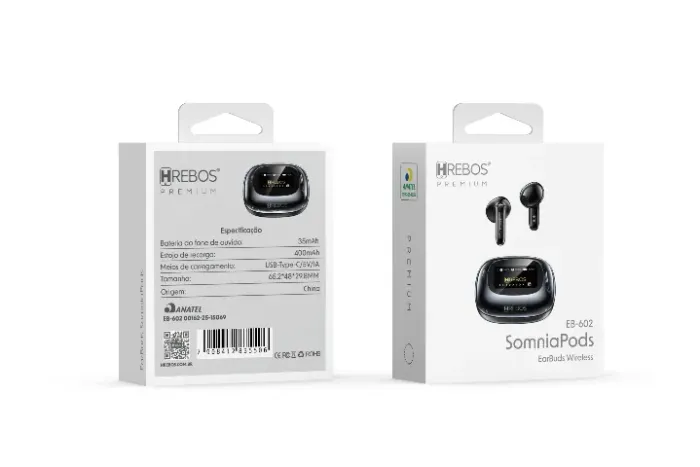 Fones Earbuds Wireless SomniaPods EB-602 | HRebos / AirPOD