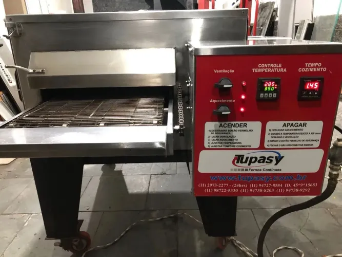 Forno de pizza esteira tupasy