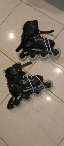 Roller Patins Oxelo 35/38 com proteções