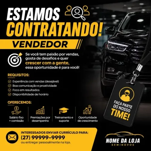 Contratamos vendedor