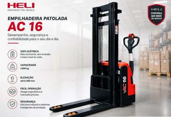 Paletedeira palotada HELI elétrica