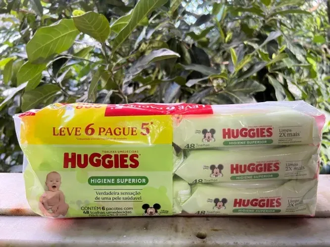 Lenços Huggies Higiene Superior 6 Pacotes
