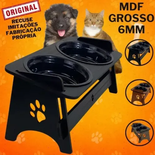 Comedouro elevado para Gatos e Cães