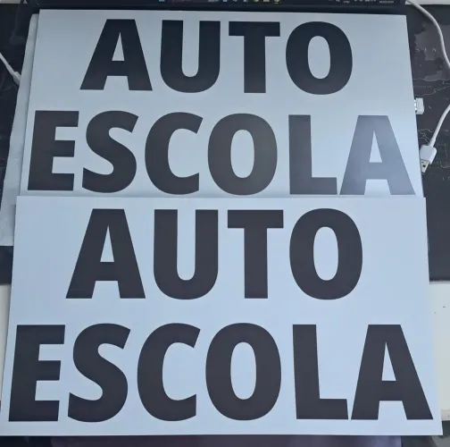 Placas Ímãs para Carro Instrutor Autônomo