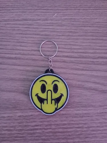 Chaveiro Engraçado Carinha Sorrindo Smiley