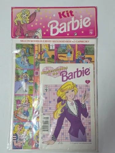 Raro Kit de Atividades Barbie Editora Abril Mattel Lacrado Lançado em 1995