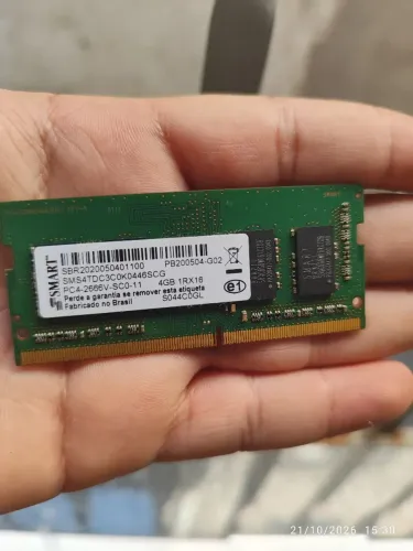 Memória Ram SMART 4G 2666MHz