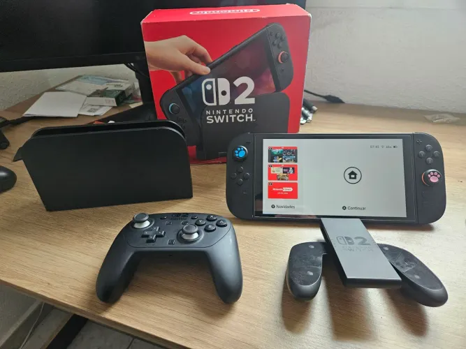 Nintendo Switch 2 + Pro Controller + 5 Jogos. Estado Excelente!